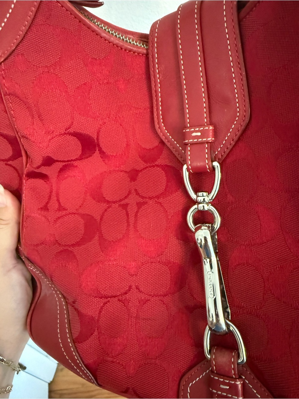 Red Coach Purse - Picture 10 of 11